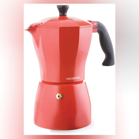 מקינטה 6 כוסות ארקוסטיל אדום Arcosteel