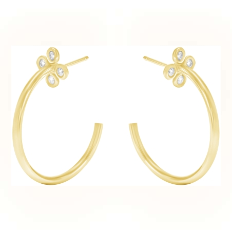 Rani Diamond Hoop Earrings