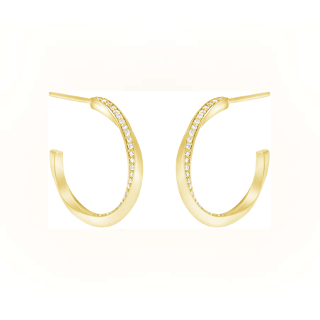 Michal Hoop Diamond Earrings