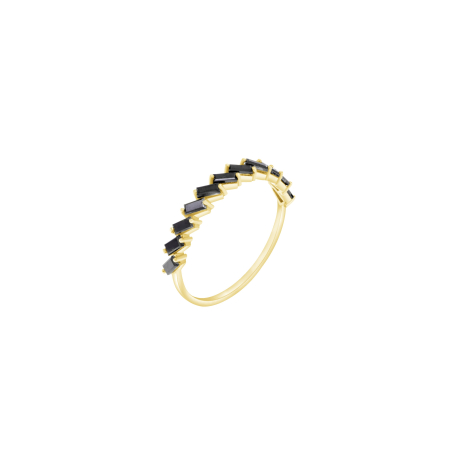 Shiri | טבעת יהלומים שחורים