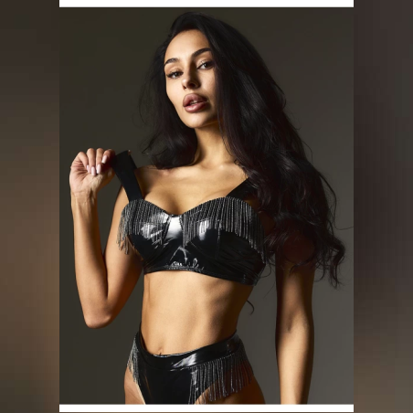 Top OCCI black latex