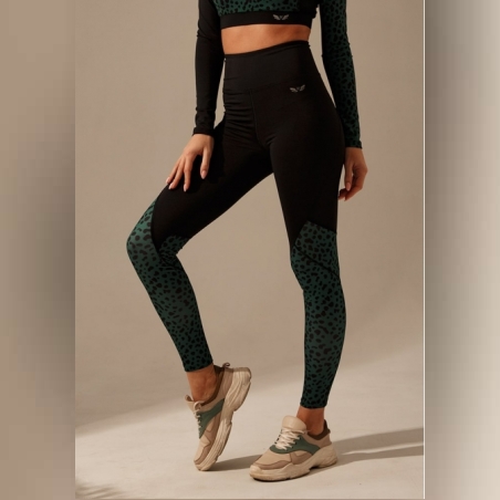 Leggins FELIX Black/Green Camo