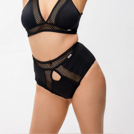 Set High Waisted with Mesh – STAY WILD – Black