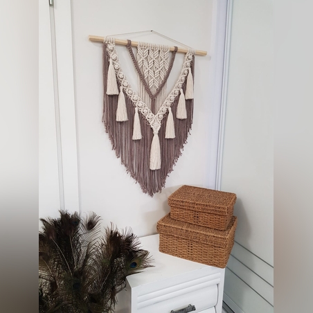 מתלה מקרמה לקיר 65*85 סמ'