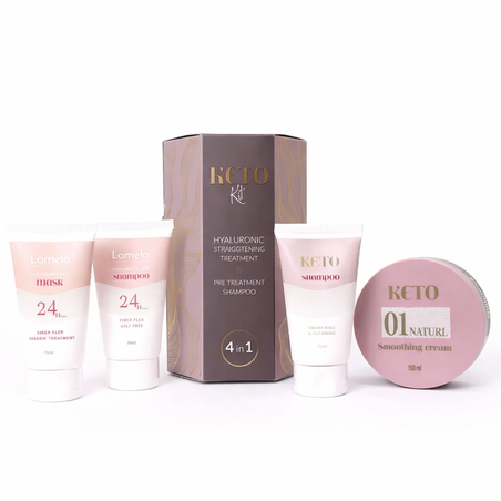 ערכת החלקה אורגנית קיטו KETO 01 לשיער טבעי לומלו -LOMELO