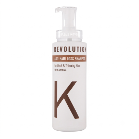 שמפו למניעת נשירה מועשר בקרטין ללא מלחים  (500 ml) - קווה קווה KAVA KAVA