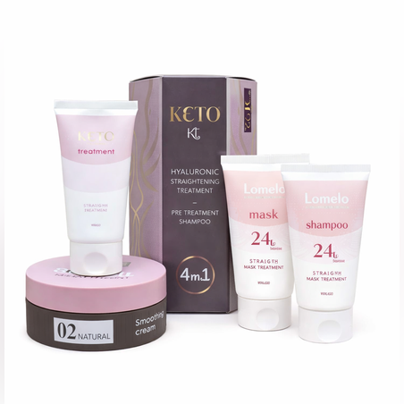 ערכת החלקה אורגנית קיטו KETO 02 לשיער צבוע לומלו -LOMELO