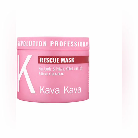 מסכה רסקיו לשיער מרדני ויבש קווה קווה (550ml) -KAVA KAVA
