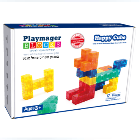 מגנטים בסגנון טטריס 17 חלקים