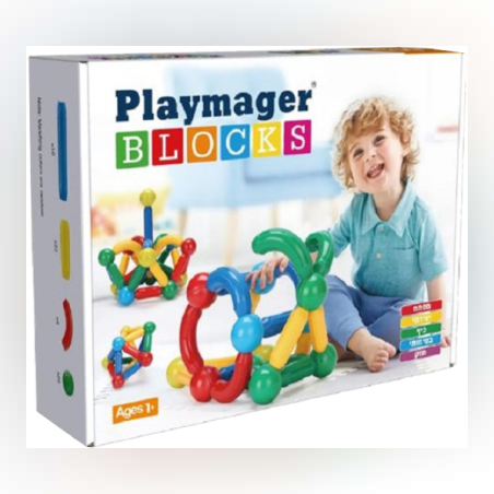 מוטות וכדורים 60 חלקים