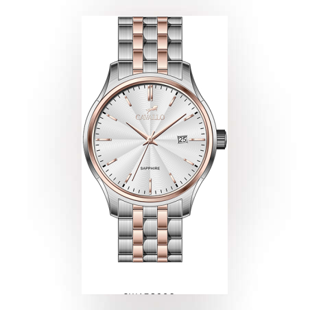 שעון VITTORIO כסוף/זהב אדום לגבר