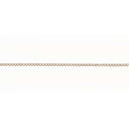 צמיד נטלי זהב צהוב 14K שיבוץ שורת יהלומים