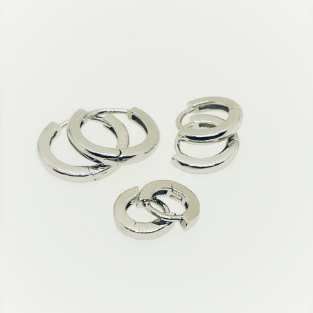 Silver hoop/helix earrings