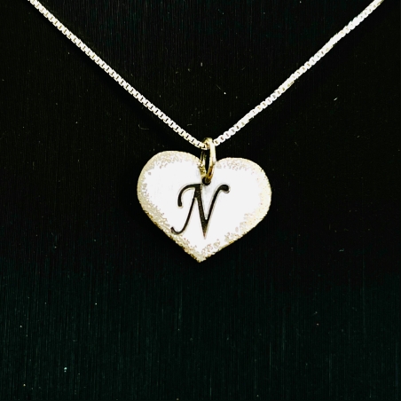 Heart necklace with personal engraving