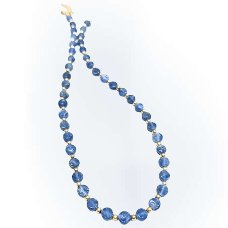 שרשרת קייאנייט וכדורי גולדפילד