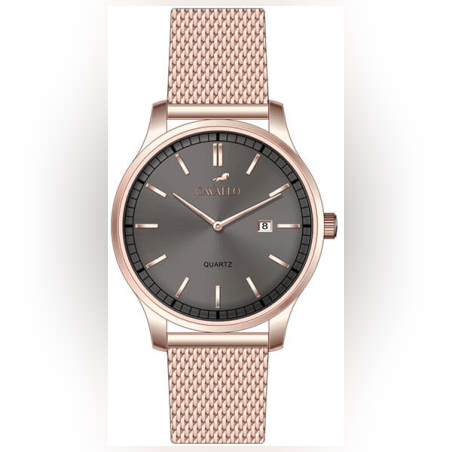 שעון CAVALLO מסדרת CASTELLO עם רצועת רשת זהב אדום