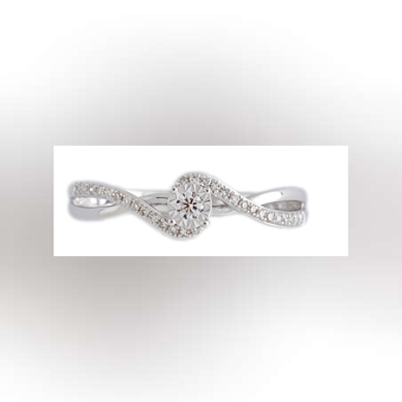 טבעת זהב 14K משובצת יהלומים - גרייס