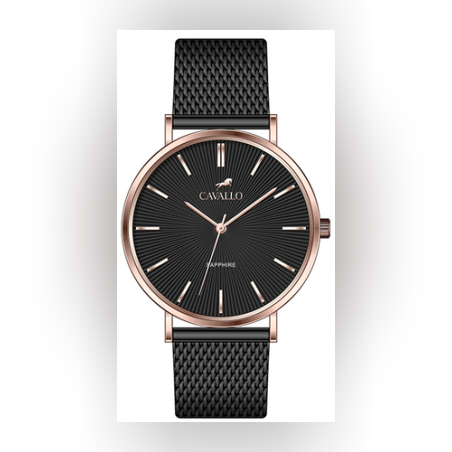 שעון PADOVA שחור/זהב אדום לגבר CAVALLO דגם CW152004