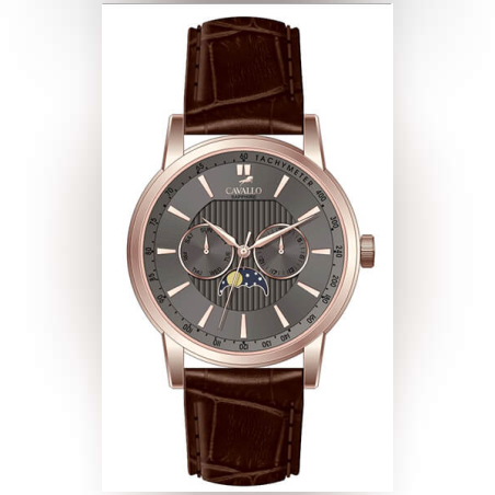 שעון יד CAVALLO ALPE עור חום לגבר