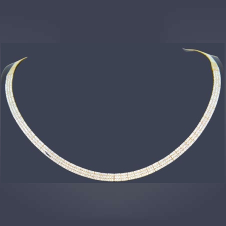 ענק זהב 14K משובץ זרקונים