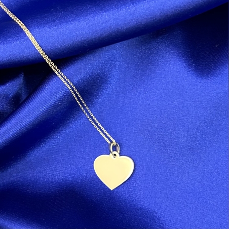 תליון זהב צהוב 14k לב חלק של המעצבת טוני רויטמן