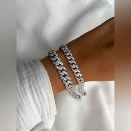 גורמט לוסי כסף 925 חוליות משובץ זרקונים