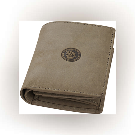 ארנק בטיחות RFID + NFC מעור תא למטבעות ו-2 תאים לשטרות מבית המותג גבעוני - כאמל בהיר