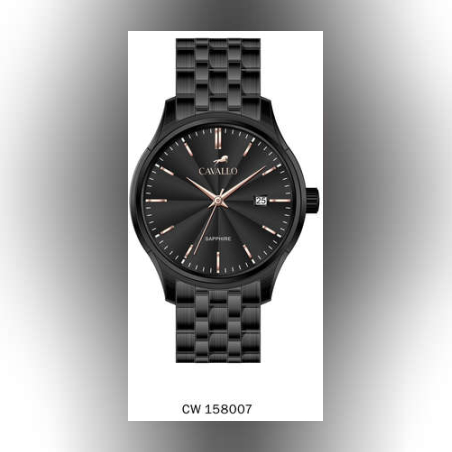 שעון VITTORIO שחור/שחור לגבר - CAVALLO