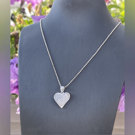 Silver heart pendant