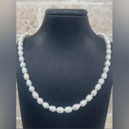 שרשרת ציפוי זהב פנינים גדולות