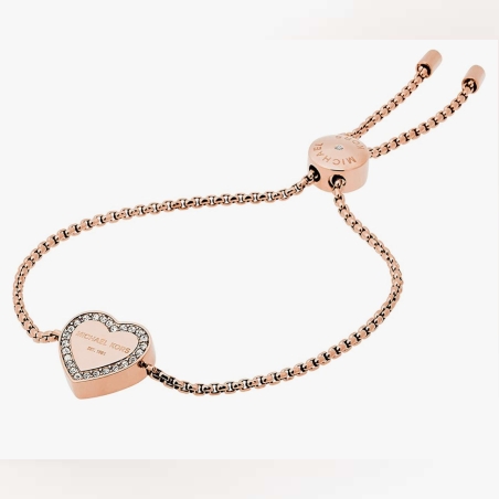 צמיד לב רוזגולד מבית Michael Kors