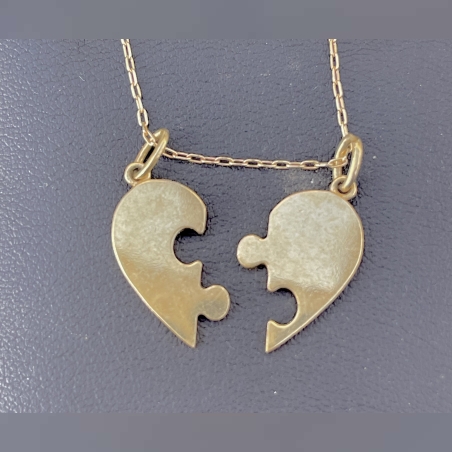 Puzzle heart pendant