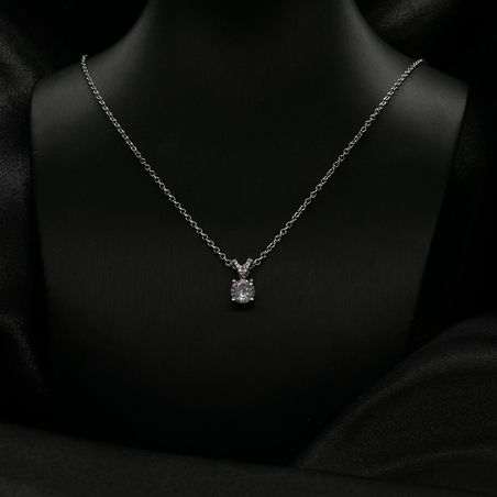 שרשרת סוליטר כסף 925