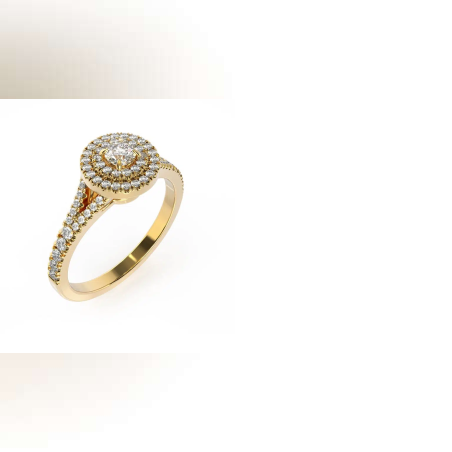 טבעת אירוסין Olivia זהב משובצת 0.44 קארט יהלומים