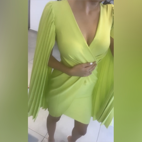 4 צבעים שחור/ורוד / אדום ירוקDress 👗 trend moda