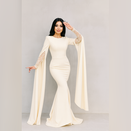 Dubai dress שמנת