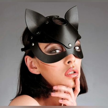 מסכת חתול חצי פנים שחור