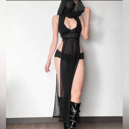 שמלה שסע כפול