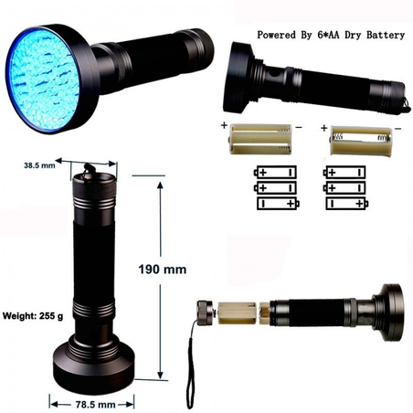 פנס אולטרה סגול ענק XL