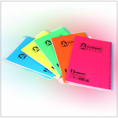 מחברת ספירל A4 כריכת פלסטיק 72 דף