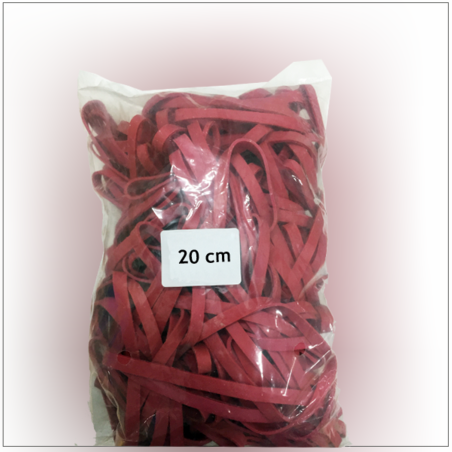 גומיות רחבות אדומות 20 ס
