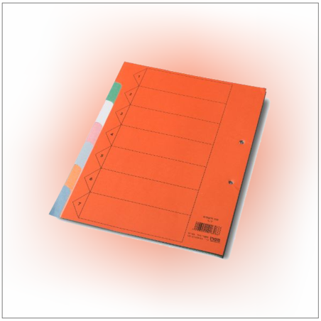 חוצצים מנילה קרטון 1/7 פוליו