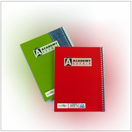 מחברת ספירל A5 כריכת קרטון 72 דף