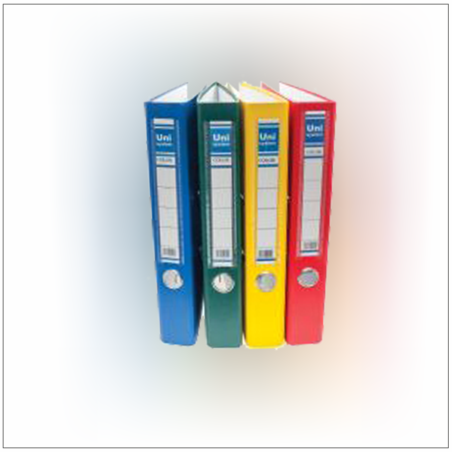 קלסר משרדי גב 5 ציפוי פלסטיק צבעוני  פוליו עיברית