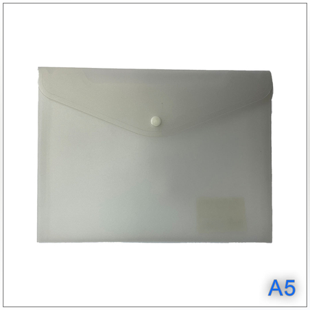 תיק מעטפה עם לחצן שקוף גודל A5