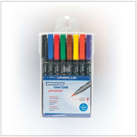 סט 8 טושים  לשקף ליין פלוס