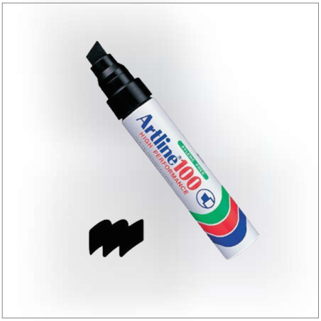 טוש ארטליין ראש שטוח עבה 100