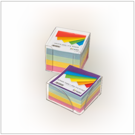 נייר ממו קוביה צבעוני עם מעמד