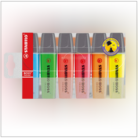 סט טושים להדגשה 1/6 סטבילו