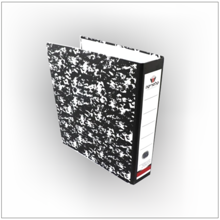 קלסר משרדי גב 8 שחור לבן  A3 IBM